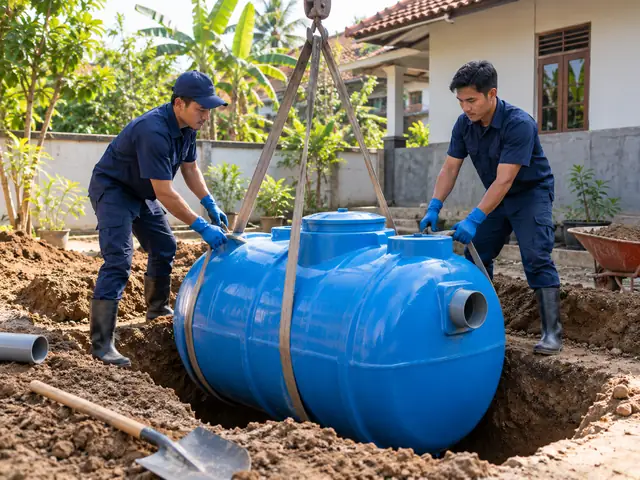 Instalasi septic tank BIO baru